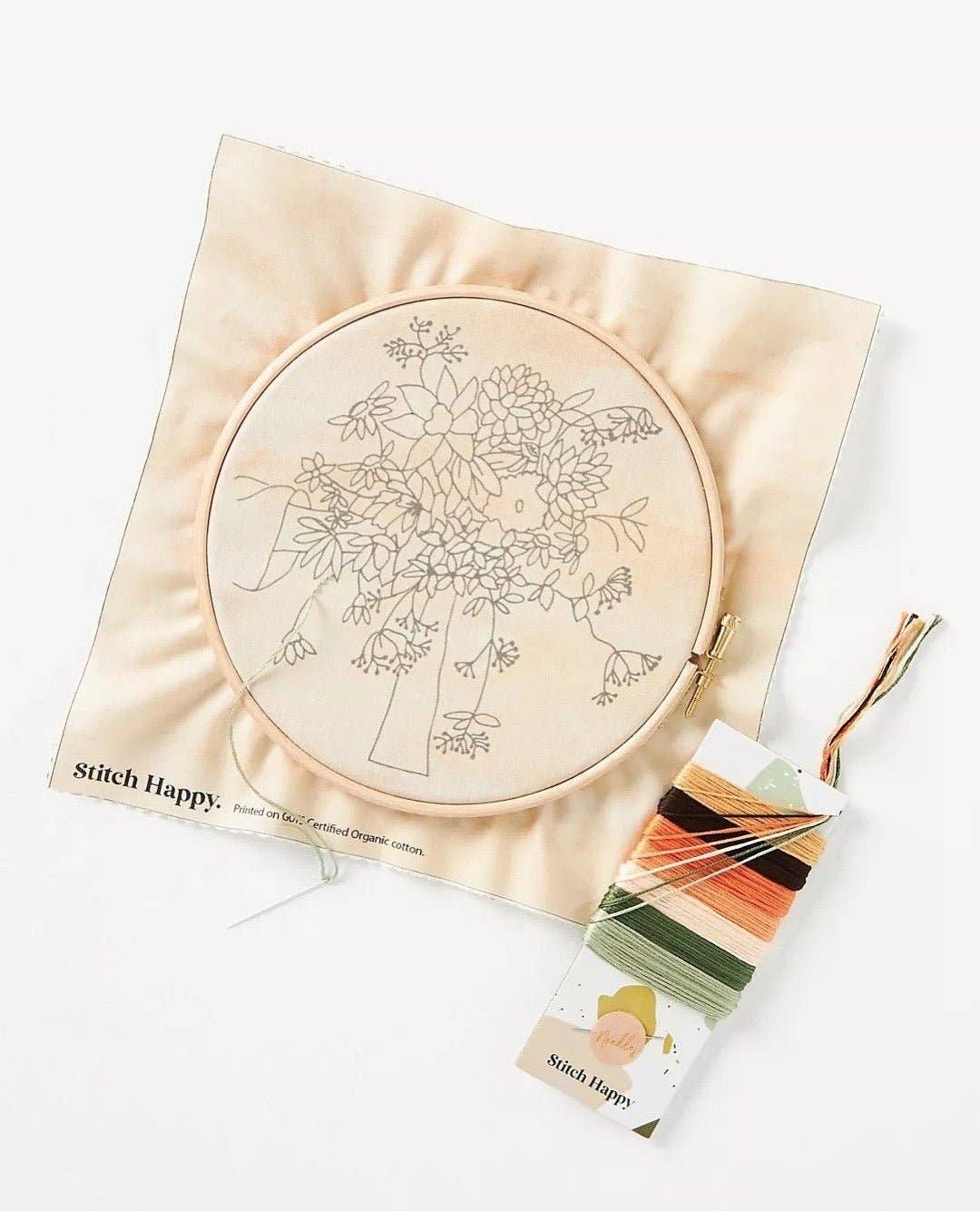 Boho Bouquet Embroidery Kit