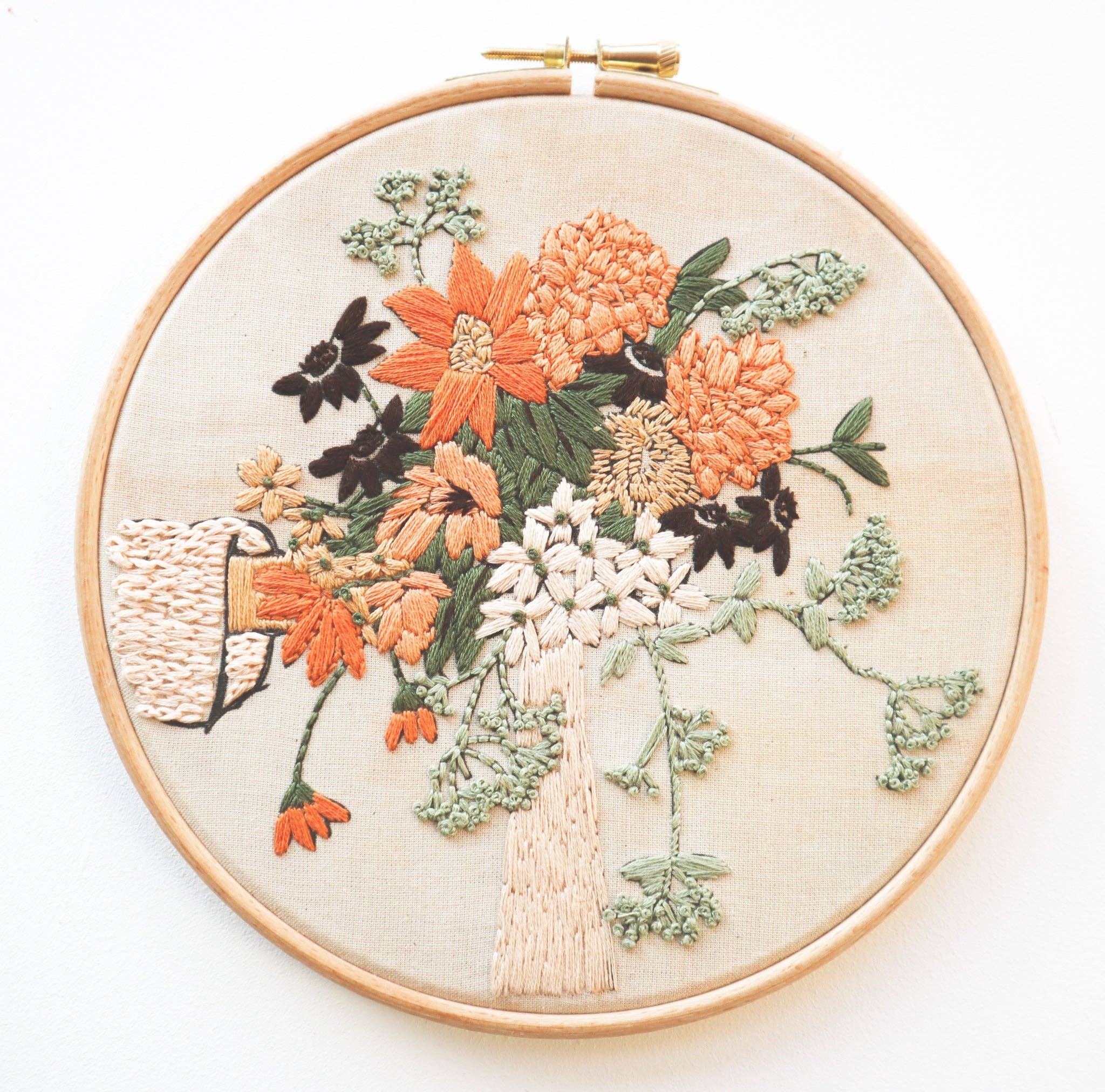 Boho Bouquet Embroidery Kit