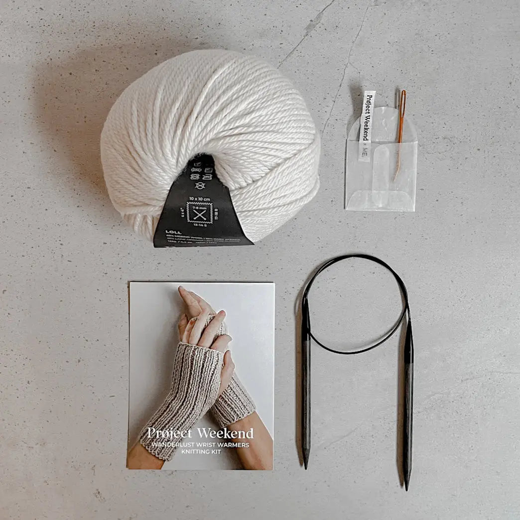Project Weekend Kit, Wanderlust Wrist Warmers