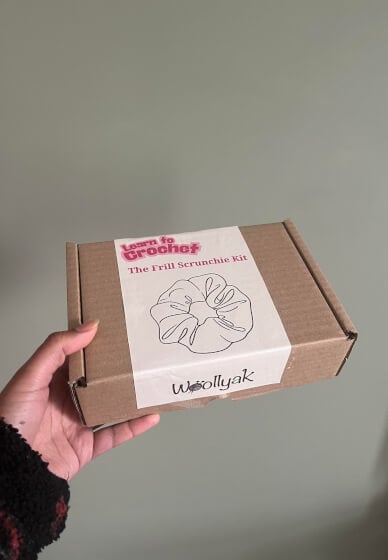 Learn to Crochet: Frill Scrunchie Kit